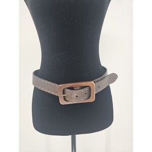 Talbots Belt Wilde Leather Brown Brass Studds Wood Buckle Renaissance Celtic Vik